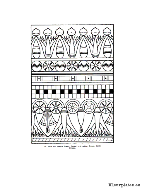 Egypte kleurplaat