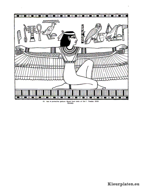 Egypte kleurplaten
