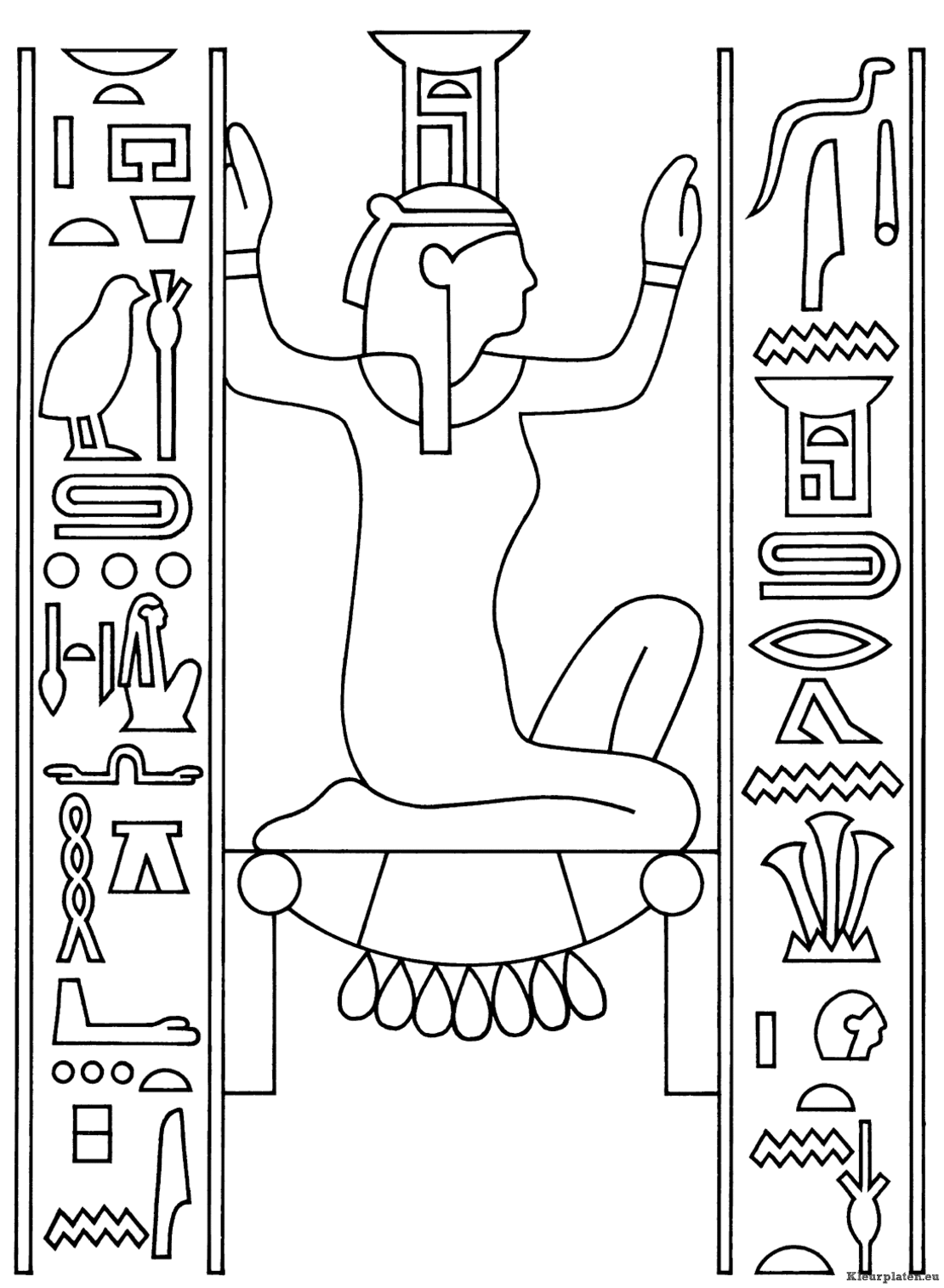 Egypte kleurplaten