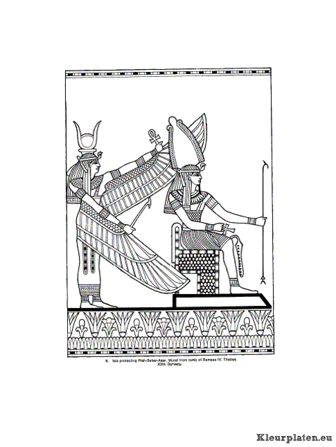 Egypte kleurplaten