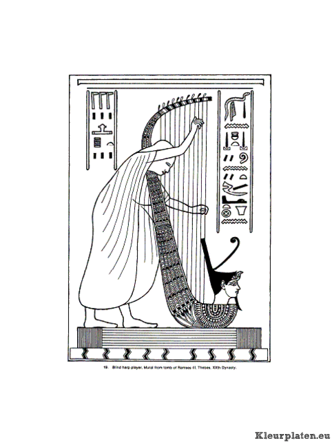 Egypte kleurplaten