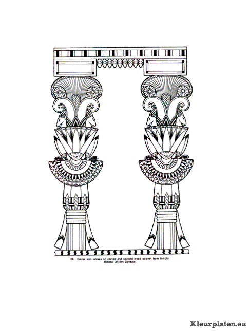 Egypte kleurplaten