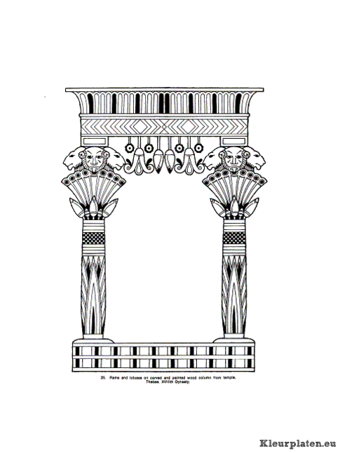 Egypte kleurplaten