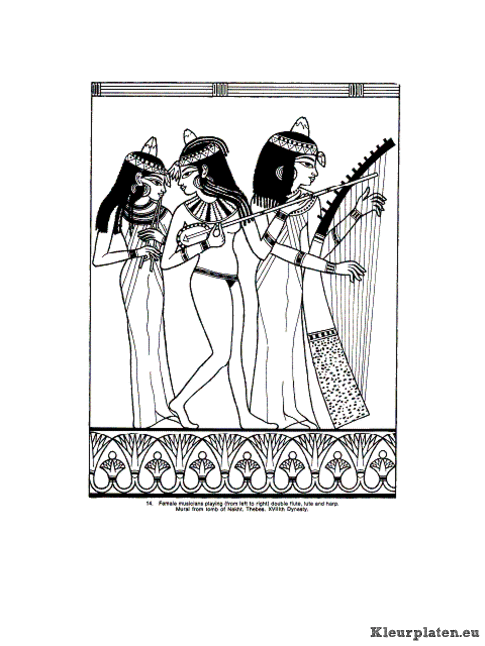 Egypte kleurplaten