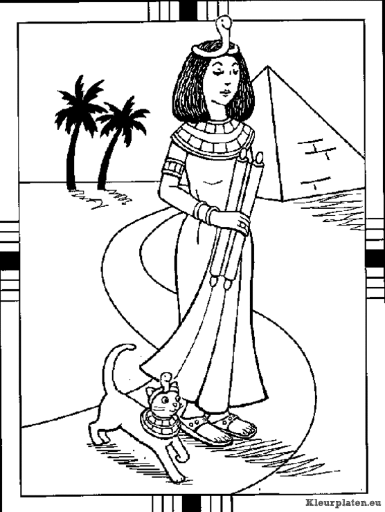 Egypte kleurplaten