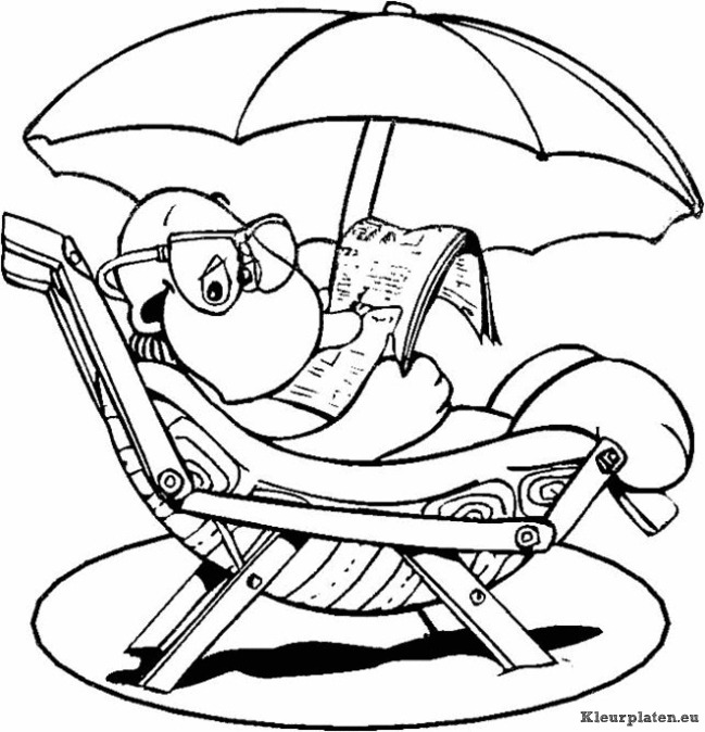 Zomervakantie kleurplaten