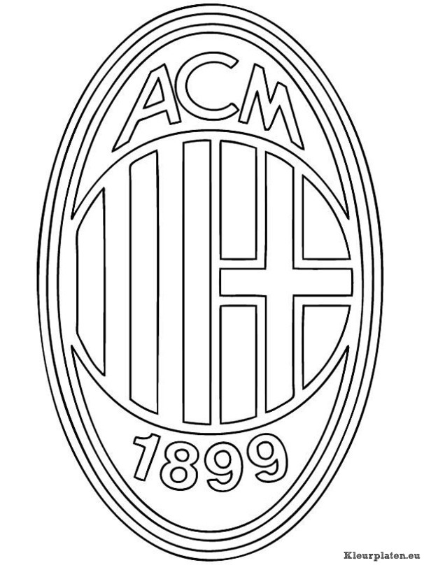 Ac milaan kleurplaten