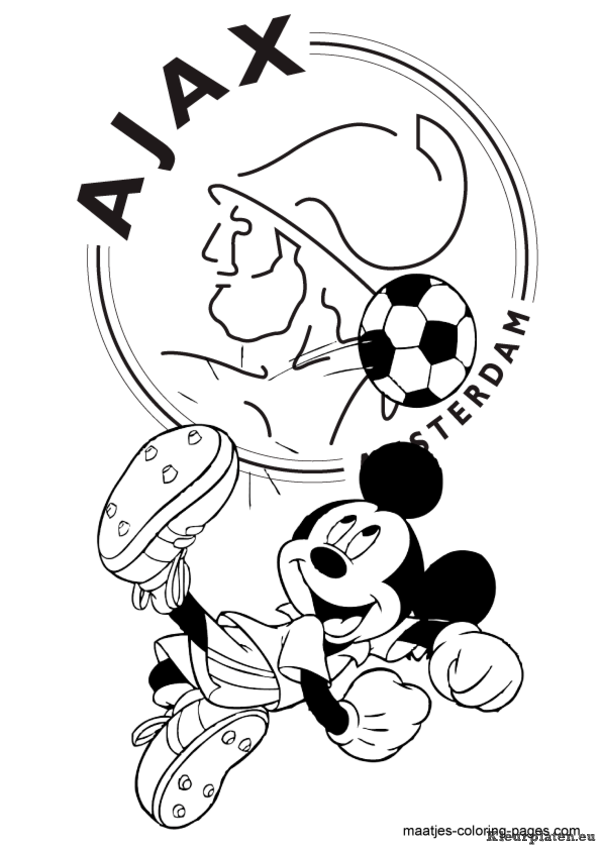 Ajax kleurplaten