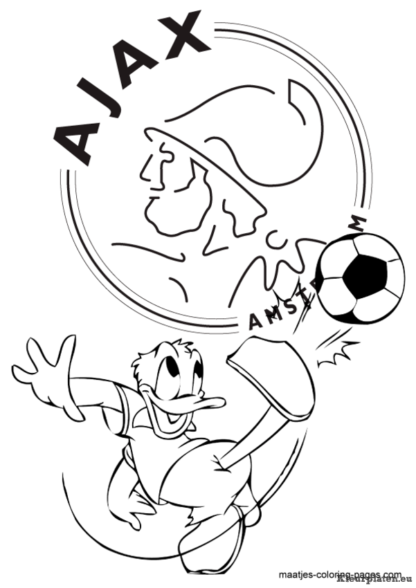 Ajax kleurplaten