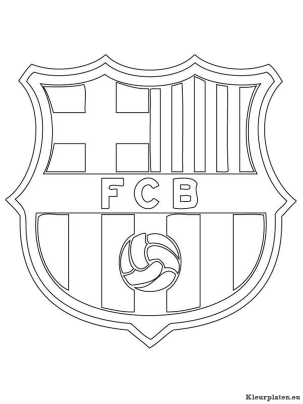 Fc barcelona kleurplaat
