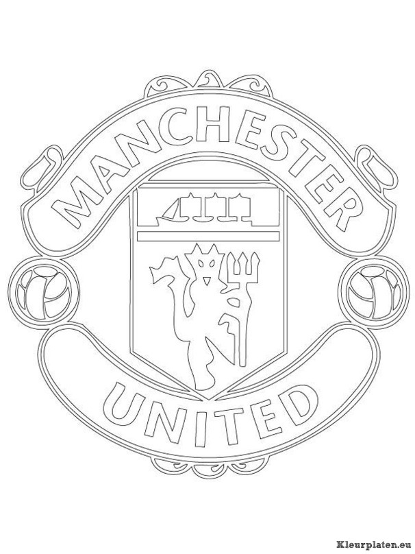 Manchester united kleurplaat
