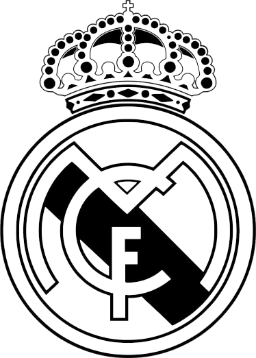 Real Madrid voetbal club logo kleurplaat
