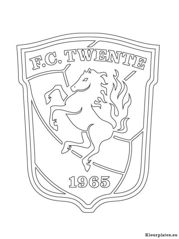 Voetbalclub nederland logo kleurplaat