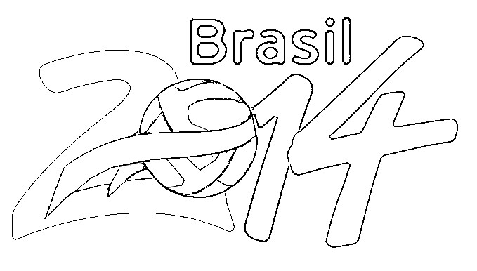 WK voetbal 2014 brazilie kleurplaat